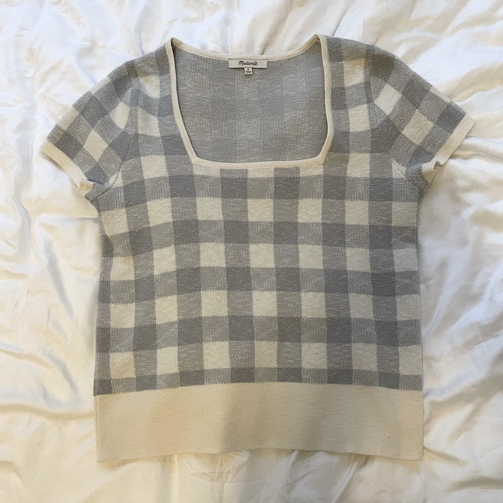 Checkered Madewell Sweater Tee